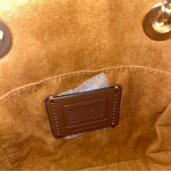 Coach Convertible Mini Backpack In Signature Canvas -Brown, Red & Gold - Reemoly - Picture 5 of 16